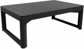 Раскладной стол Лион с регулируемой высотой столешницы (Lyon rattan table) графит (h400/650) в Игре - igra.ok-mebel.com | фото 2