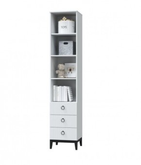 ШАРЛИЗ Шкаф для книг (Белое сияние/Белый снег) в Игре - igra.ok-mebel.com | фото 2