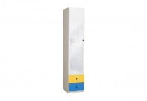 Шкаф 1-но дверный с ящиками и зеркалом Радуга (400) в Игре - igra.ok-mebel.com | фото