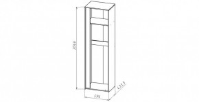 ЛИНДА-2 Шкаф 1-о дверный для одежды (ЛНД.02) в Игре - igra.ok-mebel.com | фото 2