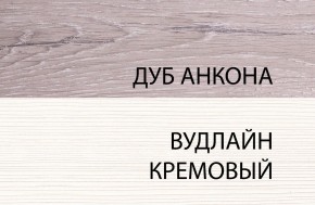 Шкаф 1D, OLIVIA, цвет вудлайн крем/дуб анкона в Игре - igra.ok-mebel.com | фото 3