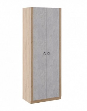 Шкаф 2 двери Глэдис М22 (Дуб Золотой/Цемент светлый) в Игре - igra.ok-mebel.com | фото 1
