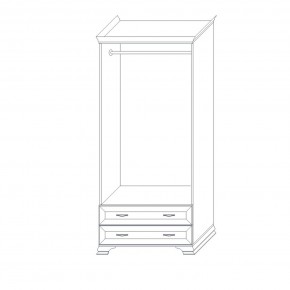 Шкаф 2-х дверный (корпус) Сиена в Игре - igra.ok-mebel.com | фото 5