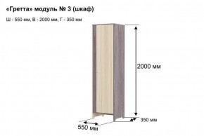 Шкаф 2-х створчатый "Гретта 3" в Игре - igra.ok-mebel.com | фото 6