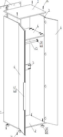 Шкаф 2-ств. для одежды "Лео" в Игре - igra.ok-mebel.com | фото 2