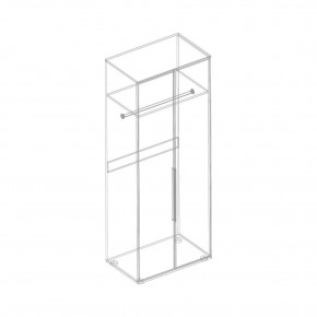 Шкаф 2-ств. для одежды "Лео" в Игре - igra.ok-mebel.com | фото 3