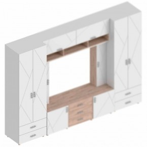 Шкаф 2-ств. с 2-мя ящиками с полками "Сандра" 800 в Игре - igra.ok-mebel.com | фото 2