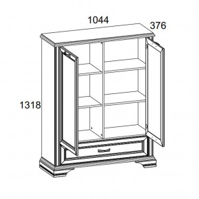 Шкаф 2D1SL, MONAKO, цвет Сосна винтаж/дуб анкона в Игре - igra.ok-mebel.com | фото 3