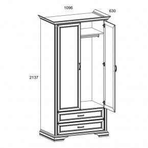 Шкаф 2DG2S, MONAKO, цвет Сосна винтаж/дуб анкона в Игре - igra.ok-mebel.com | фото 3