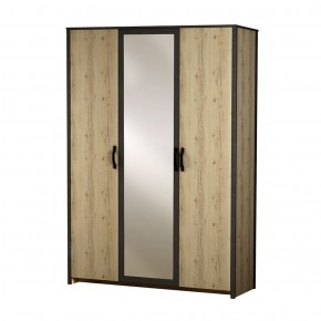 Шкаф 3-дверный с зеркалом №885 Гранж в Игре - igra.ok-mebel.com | фото