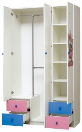 Шкаф 3-х дверный с ящиками и фотопечатью Совята 3.1 (1200) в Игре - igra.ok-mebel.com | фото 2