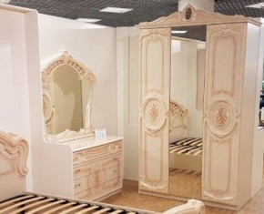 Шкаф 3-х дверный с зеркалами (01.143) Роза (беж) в Игре - igra.ok-mebel.com | фото 3