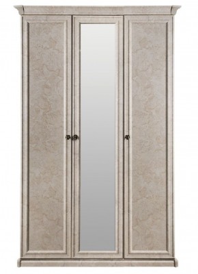 Шкаф 3-х створчатый (2+1) с зеркалом Афина (Крем корень) в Игре - igra.ok-mebel.com | фото 3