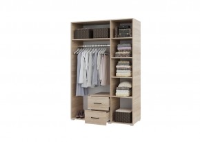 Шкаф 3-х створчатый с ящиками VICTOR (Сонома-Белый) в Игре - igra.ok-mebel.com | фото 2