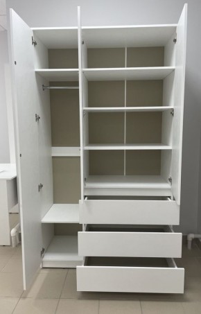 Шкаф 3-ств. с 3 ящиками "Бьянко" в Игре - igra.ok-mebel.com | фото 2