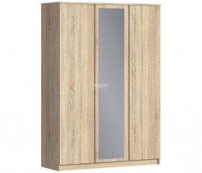 Шкаф 3х дверный с зеркалом Веста СБ-2258 (Дуб Сонома) в Игре - igra.ok-mebel.com | фото