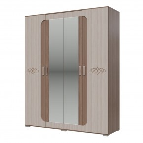 Шкаф 4-х дверный 1800 ПАЛЬМИРА (4-4820яс.тем/св) в Игре - igra.ok-mebel.com | фото