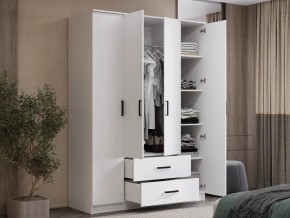 Шкаф 4-х створчатый Титан (белый) в Игре - igra.ok-mebel.com | фото 4