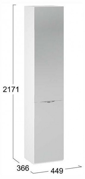 Шкаф для белья Глосс СМ-319.07.012 в Игре - igra.ok-mebel.com | фото 4