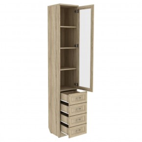 Шкаф для книг с ящиками узкий арт. 205 в Игре - igra.ok-mebel.com | фото
