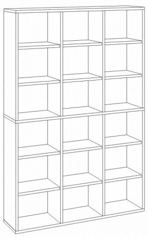 Шкаф книжный Домино СУ(ш3в2)+6ФГ в Игре - igra.ok-mebel.com | фото 2