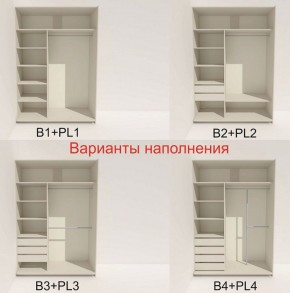 Шкаф-купе 1400 серии SOFT D8+D2+B2+PL4 (2 ящика+F обр.штанга) профиль «Капучино» в Игре - igra.ok-mebel.com | фото 4