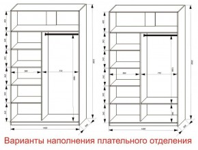 Шкаф-купе 1400 серии SOFT D8+D2+B2+PL4 (2 ящика+F обр.штанга) профиль «Капучино» в Игре - igra.ok-mebel.com | фото 6