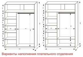 Шкаф-купе 1600 серии SOFT D8+D2+B2+PL4 (2 ящика+F обр.штанга) профиль «Графит» в Игре - igra.ok-mebel.com | фото 7