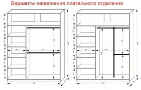 Шкаф-купе 1800 серии SOFT D6+D6+B2+PL3 (2 ящика+2штанги) профиль «Капучино» в Игре - igra.ok-mebel.com | фото 8