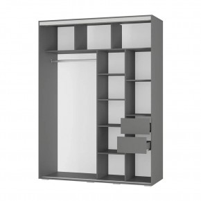 Шкаф-купе Крафт-6 1.6 м ШКК-06 (графит) в Игре - igra.ok-mebel.com | фото 2