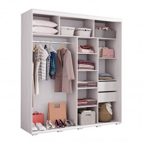 Шкаф-купе Крафт-6 1.6 м ШКК-06 (ясень белый) в Игре - igra.ok-mebel.com | фото 2