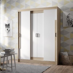 Шкаф-купе Смарт ШКК-06 (дуб сонома/белый) в Игре - igra.ok-mebel.com | фото