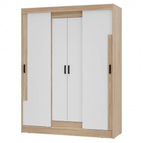 Шкаф-купе Смарт ШКК-06 (дуб сонома/белый) в Игре - igra.ok-mebel.com | фото 2