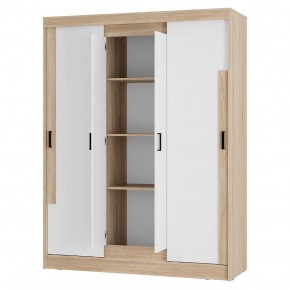 Шкаф-купе Смарт ШКК-06 (дуб сонома/белый) в Игре - igra.ok-mebel.com | фото 3