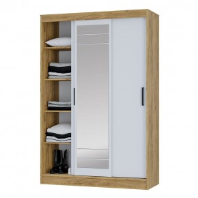 Шкаф-купе Тео ШКК-02 (крафт/белый) в Игре - igra.ok-mebel.com | фото 4