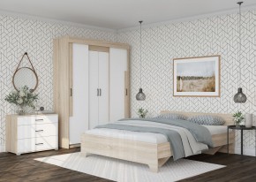 Шкаф-купе VICTOR (Сонома-Белый) в Игре - igra.ok-mebel.com | фото 3
