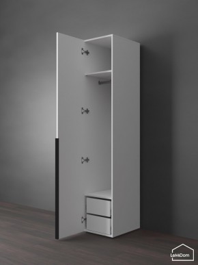 Шкаф Linnea MHR-1-3 2050х400х510 (Белый-М 11.1.2) в Игре - igra.ok-mebel.com | фото 5