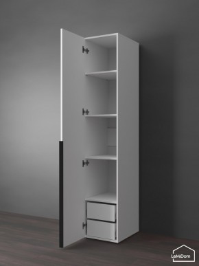 Шкаф Linnea MHR-1-3 2050х400х510 (Белый-М 11.1.2) в Игре - igra.ok-mebel.com | фото 5
