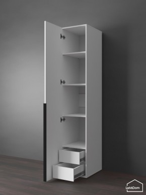 Шкаф Linnea MHR-1-3 2050х400х510 (Белый-М 11.1.2) в Игре - igra.ok-mebel.com | фото 6