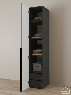 Шкаф Linnea MHR-1-4 2050х400х510 (Графит-М 11.1.25) в Игре - igra.ok-mebel.com | фото 5
