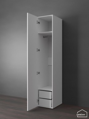 Шкаф Linnea MHR-1PO-3 2050х400х510 (Белый-М 11.1.2) в Игре - igra.ok-mebel.com | фото 4