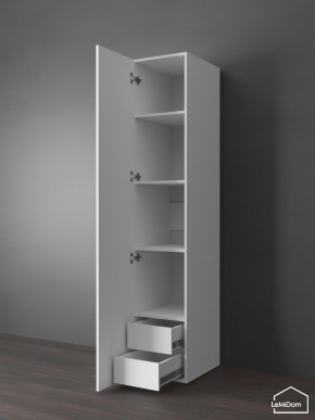 Шкаф Linnea MHR-1PO-4 2050х400х510 (Белый-М 11.1.2) в Игре - igra.ok-mebel.com | фото 4