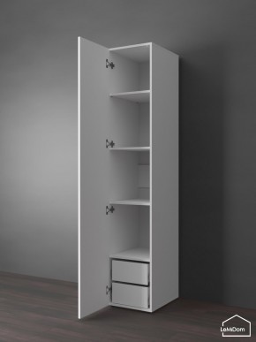Шкаф Linnea MHR-1PO-4 2050х400х510 (Белый-М 11.1.2) в Игре - igra.ok-mebel.com | фото 5