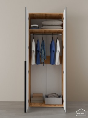 Шкаф Linnea MHR-2 2050х800х510 (ДВ-М 11.1.25) в Игре - igra.ok-mebel.com | фото 4