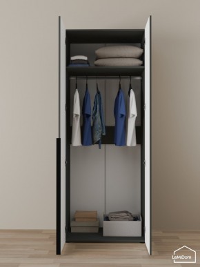Шкаф Linnea MHR-2 2050х800х510 (Графит-М 11.1.25) в Игре - igra.ok-mebel.com | фото 4