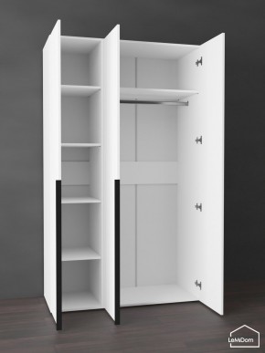 Шкаф Linnea MHR-3-1 2050х1200х510 (Белый-М 11.1.2) в Игре - igra.ok-mebel.com | фото 4