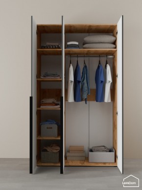 Шкаф Linnea MHR-3-1 2050х1200х510 (ДВ-М 11.1.25) в Игре - igra.ok-mebel.com | фото 4