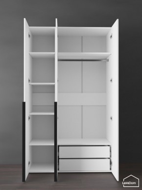 Шкаф Linnea MHR-3-2 2050х1200х510 (Белый-М 11.1.2) в Игре - igra.ok-mebel.com | фото 5