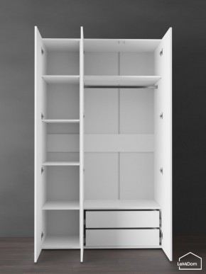 Шкаф Linnea MHR-3PO-2 2050х1200х510 (Белый-М 11.1.2) в Игре - igra.ok-mebel.com | фото 6