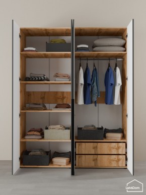 Шкаф Linnea MHR-4-2 2050х1600х510 (ДВ-М 11.1.25) в Игре - igra.ok-mebel.com | фото 6